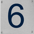 Aluminium huisnummerplaat