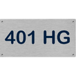 Huisnummerbord groot aluminium